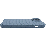 Плетеный Силиконовый чехол для iPhone 14 Синий 250_100_137662