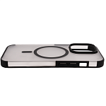 Чехол для iPhone 14 Pro Max Wlons с MagSafe прозрачный матовый с рамкой Черный 250_100_131726