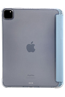 Прозрачный чехол-книжка для iPad Pro 11 с тройным загибом Голубой 500_191_121674