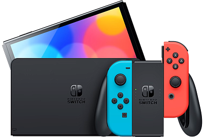 Игровая приставка Nintendo Switch OLED Neon Blue/Neon Red 400_400_375896
