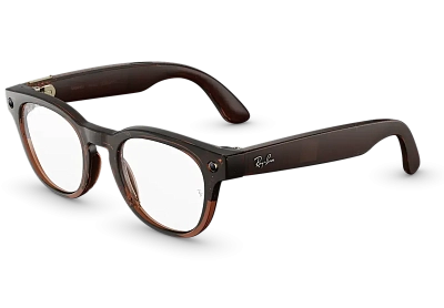 Умные очки Ray-Ban Scriber Optics (Gen 2) - Shiny Transparent Umber/Clear - Size S (S49) RW4002 400_400_883613