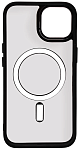 Чехол прозрачный с цветным бортиком MagSafe iPhone 14 Черный 250_100_131899