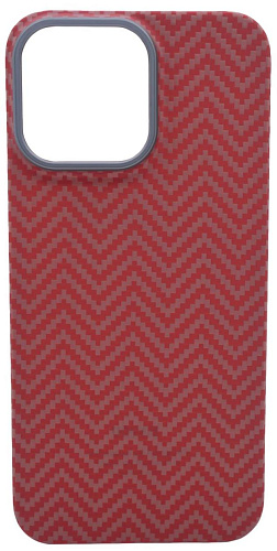 Карбоновый чехол для iPhone 14 Pro Max KZDOO Kevlar Красно-оранжевый 250_100_532245