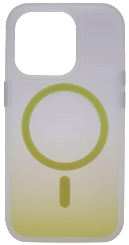 Чехол для iPhone 14 Pro Max с MagSafe матовый градиент Желтый 250_100_533994