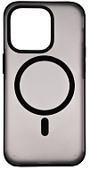 Чехол для iPhone 14 Pro Max Wlons с MagSafe прозрачный матовый с рамкой Черный 500_191_761844