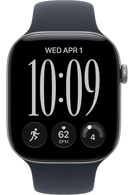 Часы Apple Watch Series 12 46mm Aluminium Case GPS Space Gray Sport Band Navy Blue S/M 400_400_851761