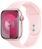 Часы Apple Watch Series 9 45mm Aluminium Case Sport Band Pink M/L 500_191_110562