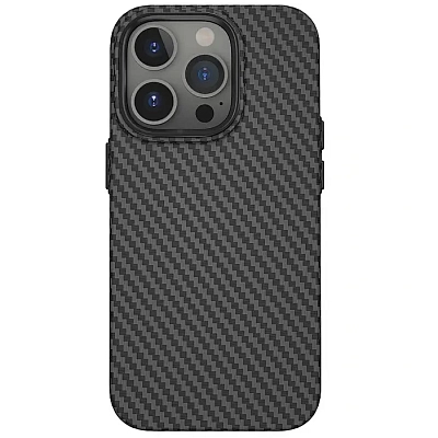Карбоновый чехол для iPhone 14 Pro Max WiWU Kevlar с Magsafe Black 400_400_137591