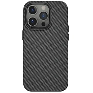 Карбоновый чехол для iPhone 14 Pro Max WiWU Kevlar с Magsafe Black 500_191_137591