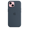Чехол для iPhone 15 Plus Silicone Case with MagSafe - Storm Blue
