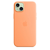 Чехол Apple iPhone 15 Silicone Case with MagSafe - Orange Sorbet 100_100_641769