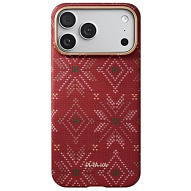Чехол для iPhone 17 Pro Pitaka Threads of Winter PitaTap Ultra Slim Case - Scarlett 500_191_604663