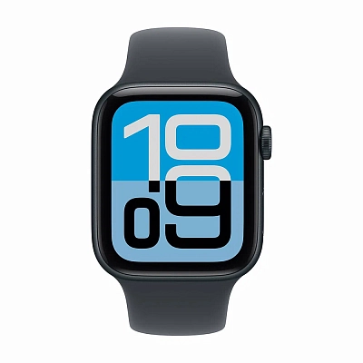 Часы Apple Watch Series SE 3 44mm Midnight Aluminium Case GPS Sport Band Black M/L 400_400_528433