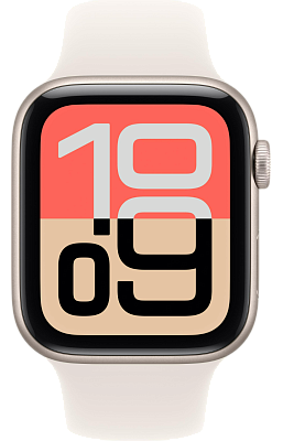 Часы Apple Watch Series SE 3 44mm Aluminium Case GPS Sport Band Starlight S/M 400_400_640603