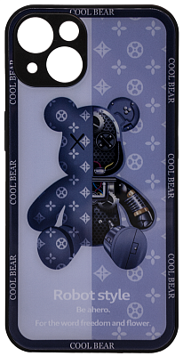 Чехол с мишкой для iPhone 13 Синий 400_400_545645