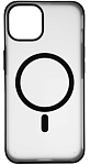 Чехол для iPhone 14 Plus Wlons с MagSafe прозрачный матовый с рамкой Черный 250_100_131747