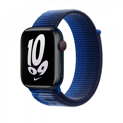 Ремешок Apple Watch 41 мм Nike Sport Loop Game Royal/Midnight Navy 400_400_150215