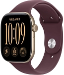 Часы Apple Watch Series 12 46mm Aluminium Case GPS Light Gold Sport Band Burgundy M/L 250_100_851750