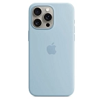 Чехол для iPhone 15 Pro Silicone Case with MagSafe - Light Blue