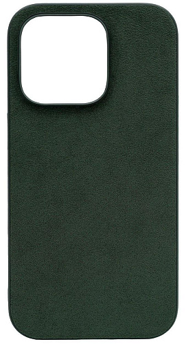 Чехол алькантара для iPhone 14 Pro Зеленый 250_100_533346