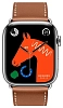 Часы Apple Watch Hermes Series 8 45mm Stainless Steel Case Silver/Gold Single Tour 100_100_639800