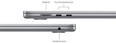 Ноутбук Apple MacBook Air 15" M3 16GB 256GB SSD Space Gray (MC9D4) 400_400_627745