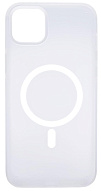 Чехол для iPhone 14 Wlons с MagSafe прозрачный матовый с рамкой Белый 500_191_534163