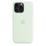 Чехол для iPhone 15 Pro Silicone Case with MagSafe - Soft Mint