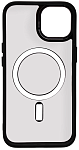 Чехол прозрачный с цветным бортиком MagSafe iPhone 14 Plus Черный 250_100_642358