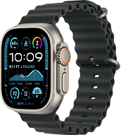Часы Apple Watch Ultra 2 49mm Titanium Case GPS+Cellular Ocean Band Black 500_191_191434