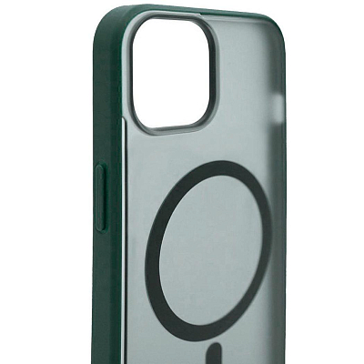 Чехол для iPhone 14 Plus матовый с MagSafe Зеленый 400_400_135843