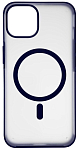 Чехол для iPhone 14 Plus Wlons с MagSafe прозрачный матовый с рамкой Синий 250_100_132400