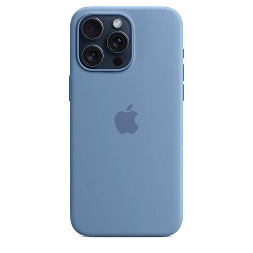 Чехол для iPhone 15 Pro Max Silicone Case with MagSafe - Winter Blue 250_100_124714