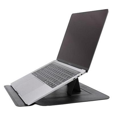 Чехол WIWU Skin Pro Slim Stand Sleeve с подставкой для MacBook 13.3" pro, Gray 400_400_641945