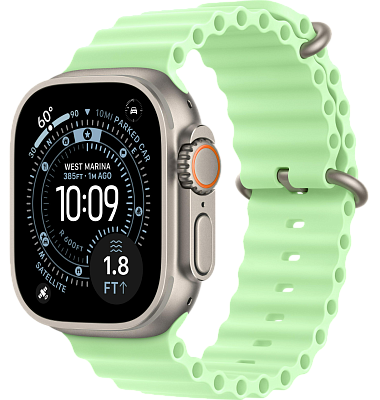 Часы Apple Watch Ultra 3 49mm Titanium Case Natural / Ocean Band Neon Green 400_400_640958