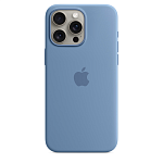 Чехол для iPhone 15 Pro Silicone Case with MagSafe - Winter Blue