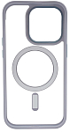 Чехол прозрачный с цветным бортиком MagSafe iPhone 14 Pro Голубой 250_100_135375