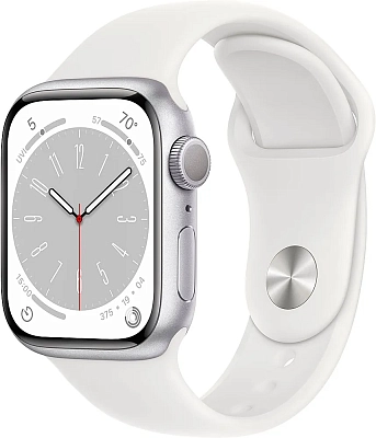 Часы Apple Watch Series 8 45mm Aluminum Case GPS Sport Band White S/M 400_400_150309