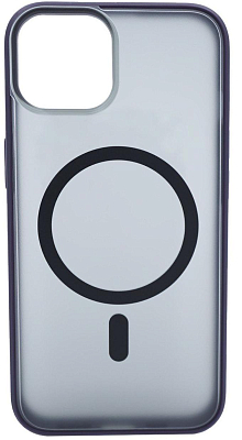 Чехол для iPhone 14 матовый с MagSafe Фиолетовый 400_400_534228