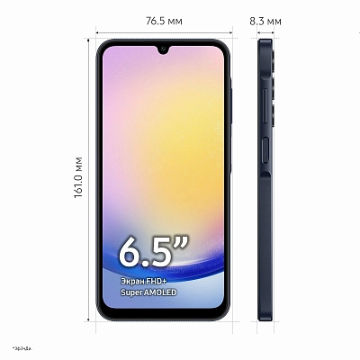 Смартфон Samsung Galaxy A25 5G 8/256GB Blue Black 400_400_637307