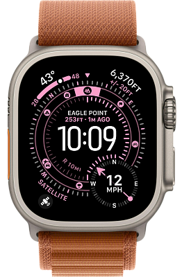 Часы Apple Watch Ultra 3 49mm Titanium Case Natural / Alpine Loop Terra Cotta L 400_400_640992