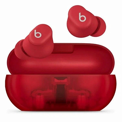 Беспроводные наушники Beats Solo Buds Transparent Red