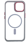 Чехол прозрачный с цветным бортиком MagSafe iPhone 14 Plus Прозрачный 250_100_125048