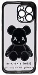 Чехол для iPhone 13 Pro Max прозрачный с 3D мишкой Черный 250_100_533445