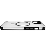 Чехол для iPhone 14 Wlons с MagSafe прозрачный матовый с рамкой Черный 250_100_131709