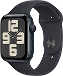 Часы Apple Watch Series SE 2024 44mm Aluminium Case GPS Sport Band Midnight S/M 250_100_640550