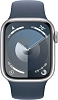 Часы Apple Watch Series 9 41mm Silver Aluminium Case Sport Band Storm Blue M/L 100_100_640244