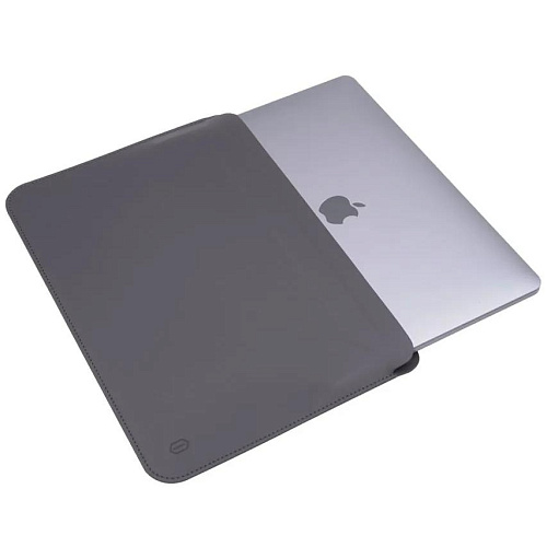 Кожаный чехол для MacBook Pro 16.2 WIWU Skin Pro 2 Gray 250_100_130368