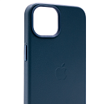 Чехол для iPhone 14 Plus кожаный с MagSafe Темно-синий 250_100_132370
