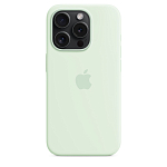 Чехол Apple iPhone 15 Pro Max Silicone Case with MagSafe - Soft Mint 250_100_532967
